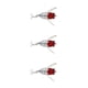 thumbnail image 3 of Yuarrent Cebo falso superficie señuelo herramientas de pesca artificiales buen ocultamiento rojo Type1 NO1, 3 of 6
