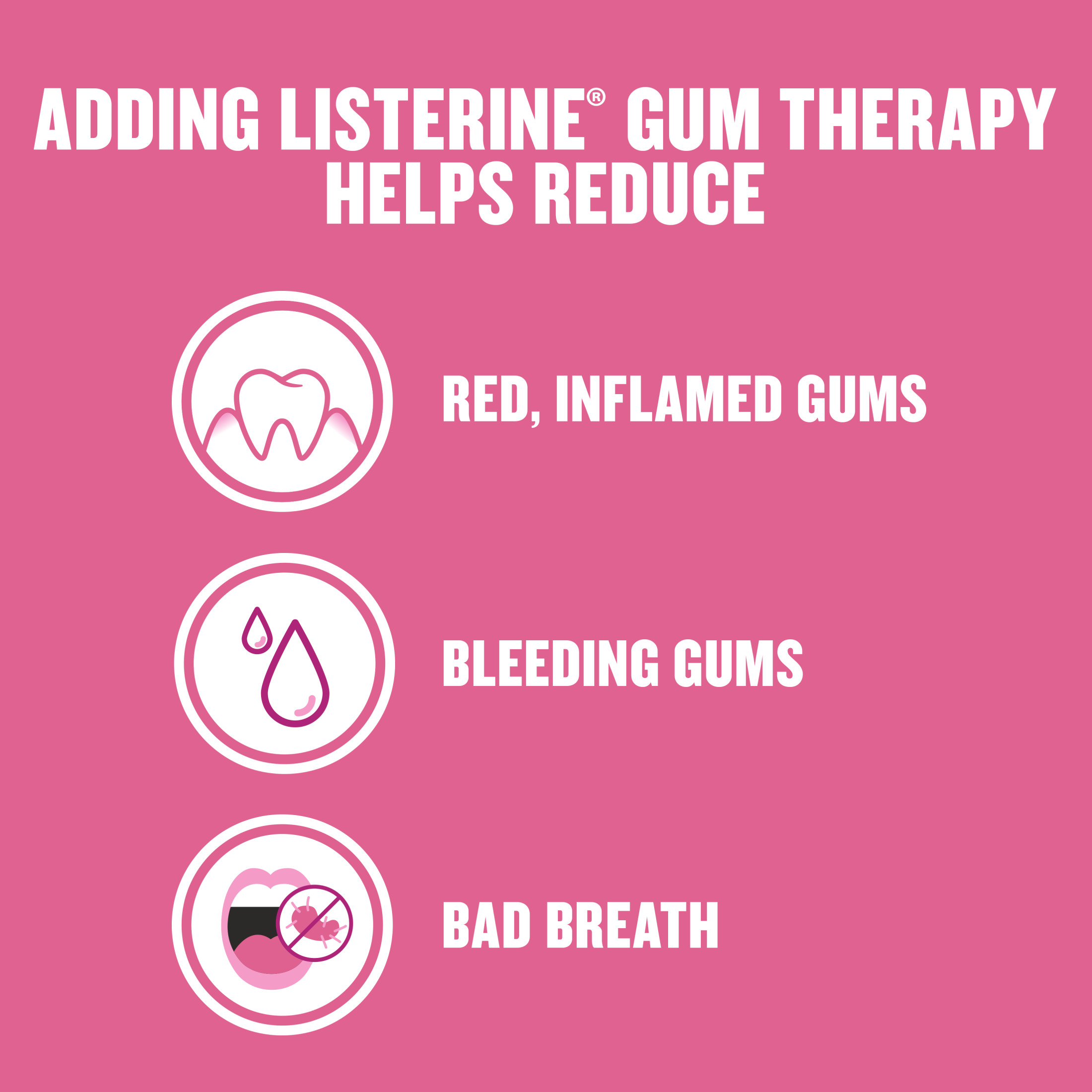Listerine Gum Therapy Anti-Gingivitis Mouthwash, Glacier Mint, 500 mL - image 4 of 10