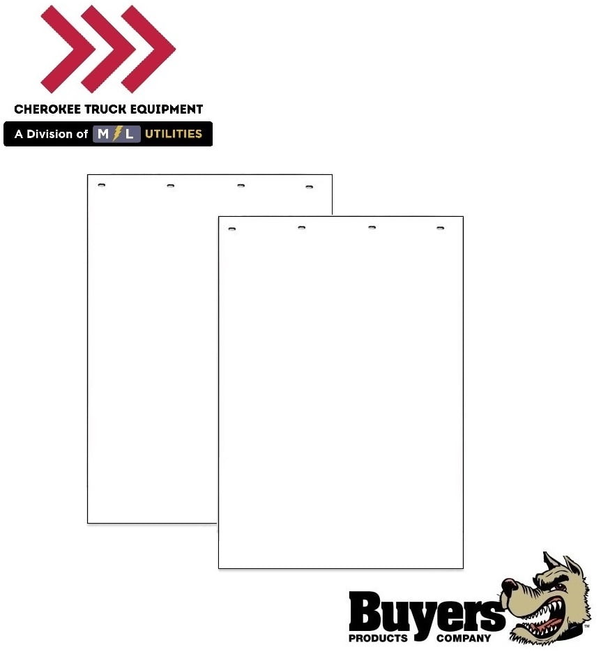 Polymer Mud Flaps, 24" x 40" - WHITE