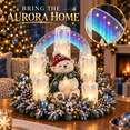 thumbnail image 5 of Christmas Lighted Centerpiece with Flameless Candle Glow, Christmas Indoor Decorations Multi Faceted Acrylic Tubes Emitting Soft Yellow Glow, 5 of 6
