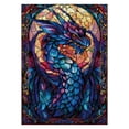 thumbnail image 2 of Vidrieras Jigsaw Puzzle IdeaBazar Fantasy Dragon, 1000 unidades, 2 of 7