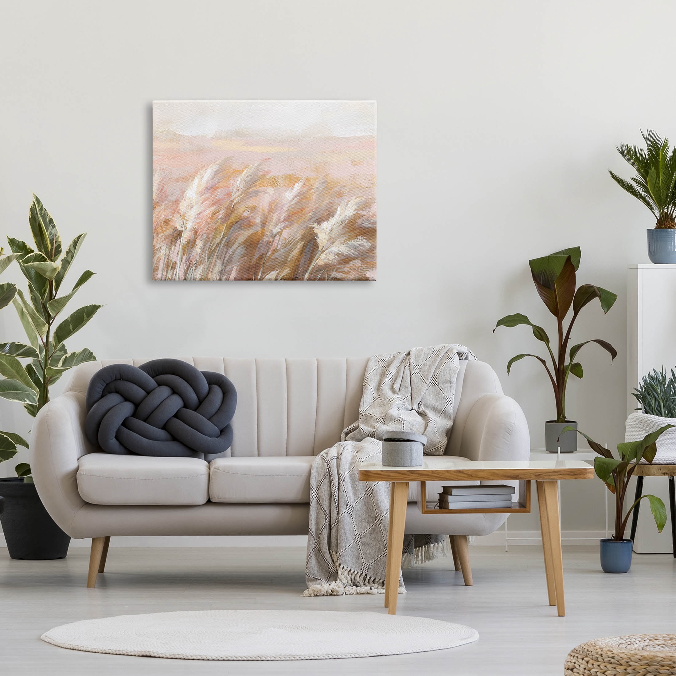 Stupell Industries Beige Breezy Prairie Grasses Painting Gallery Wrapped Canvas Print Wall Art, Design by Danhui Nai
