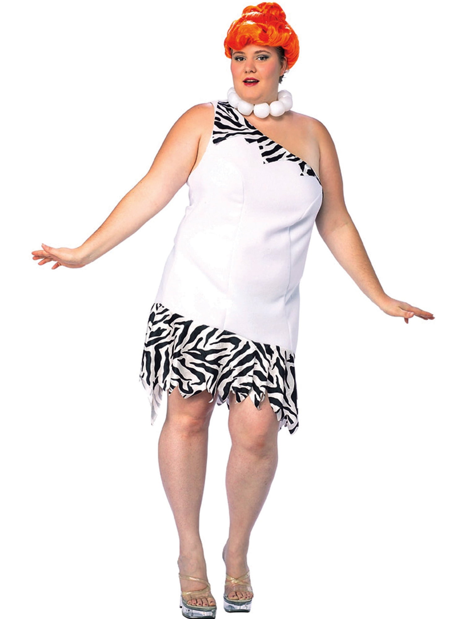 Plus Size Wilma Flintstone Costume Dress Movie Cartoon Women Theatrical Costume 