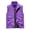 Purple, variant on Mens Outdoor Vest Lightweight Sleeveless Stand Collar Zip Up Work Jacket with Pockets for Travel Hiking Running