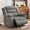 thumbnail image 6 of JUUXO Extra Wide Rocking Power Recliner Chair 270° Swivel with Heat Massage - USB & Type C Charging Port - Velvet Swivel Reclining Chair for Living Room Bedroom Office, 6 of 11