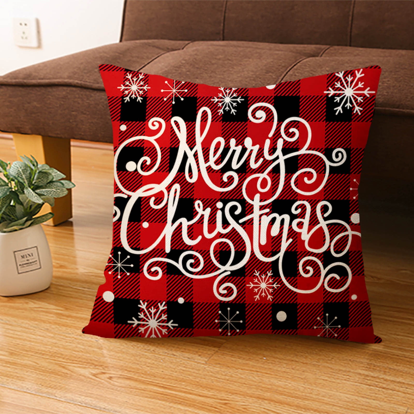 Ovzne Outdoor Pillow Covers, 1PC Christmas Christmas Tree Christmas