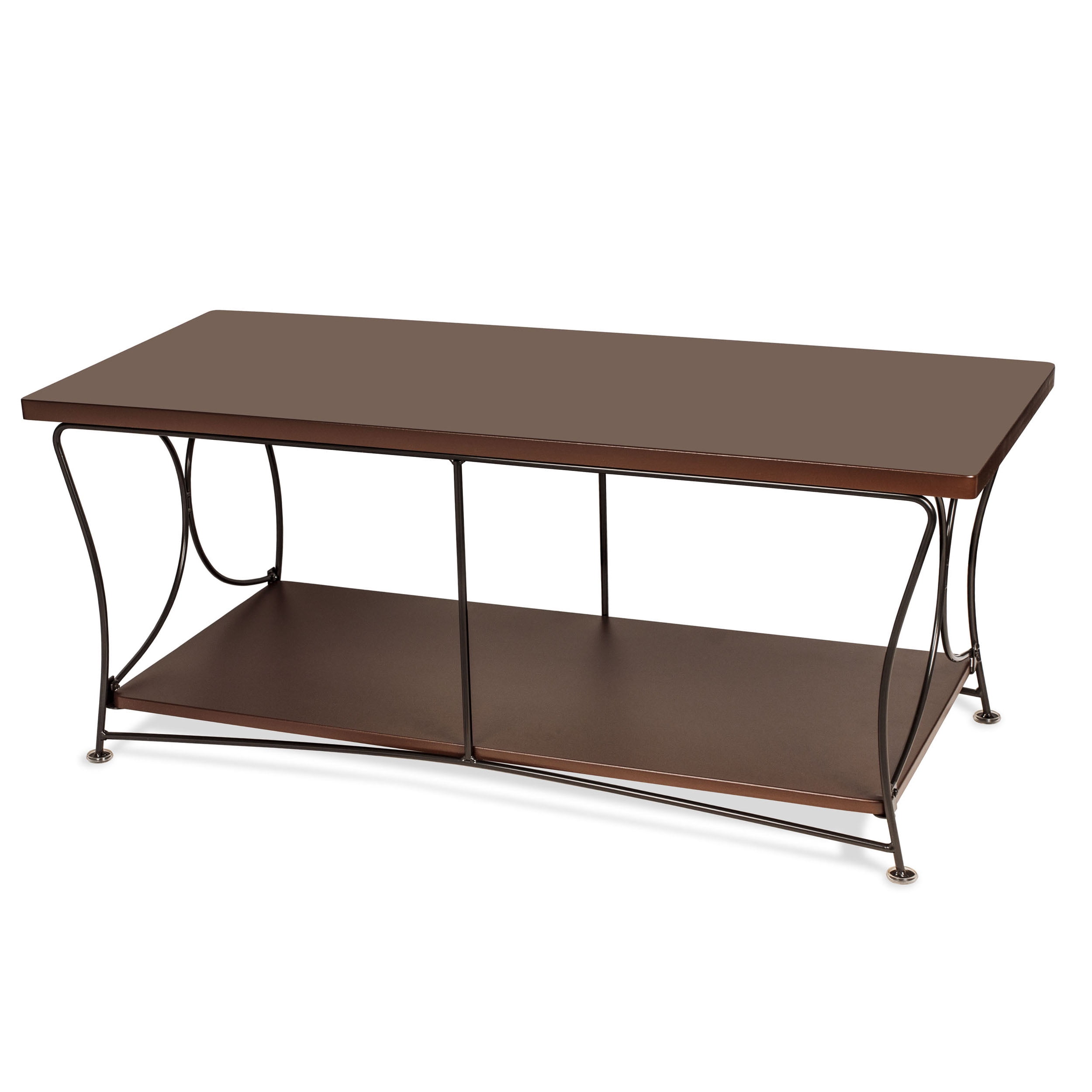 Atlantic Nuvo 2 Tier Tv Stand For Tvs Up To 50 Mocha