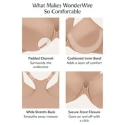 Glamorise Front-Closure Smoothing WonderWire Underwire Bra 1247 (Womens & Womens Plus)