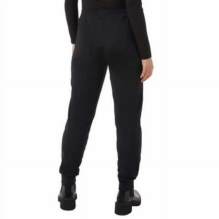 32 DEGREES Women's Basic Black Jogger Pants With Pockets - Size Small, Comfortable Casual Or Lounge Wear