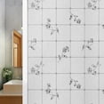 thumbnail image 1 of Home Cal Window Privacy Film No Glue Self Static Cling Window Covering Removable Frosted Glass Film for Bathroom Office Meeting Room Living Room, Grid & Flower, 17.7"x78.8", 1 of 3