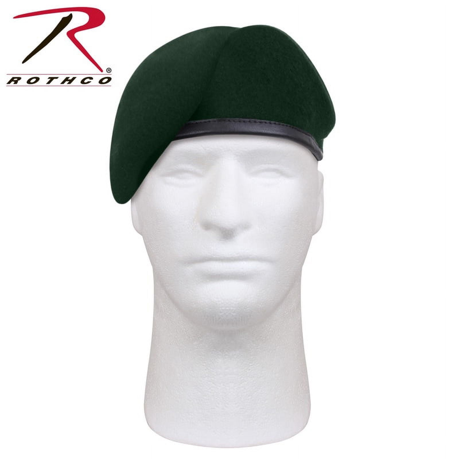 Rothco 3945 G.I. Type Inspection Ready Beret Hat, Black - Size 6.5