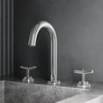 thumbnail image 2 of VIGO Jewel 9 in. H 2-Handle High-Arc Widespread Bathroom Faucet with Cross Handles in Chrome-VG01308CH, 2 of 13