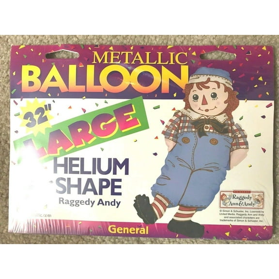 Raggedy Ann Large 32" Helium Balloon Classic Party Décor