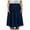 Navy, variant on Riforla Skirts for Women Regular and Plus Size Skirt with Pockets Below The Knee Length Ruched Flowy Midi Skirt Women's Skirts Black XXXL