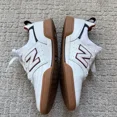thumbnail image 2 of New Balance Numeric 228 Sport Shoes Leather Sneakers NM288SWL White Red Size 5.5, 2 of 5
