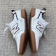 thumbnail image 2 of New Balance Numeric 228 Sport Shoes Leather Sneakers NM288SWL White Red Size 5.5, 2 of 6