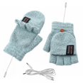 thumbnail image 1 of Winter Usb Charging Electric Heating Gloves Thermal Heated Full Half Finger Mittens, 1 of 1