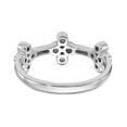 thumbnail image 5 of 14K White Gold Ring Band Fashion Diamond, Lab Grown Round, 5 of 6