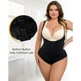 thumbnail image 4 of USEASY Plus Size Shapewear Bodysuits for Women Tummy Control Open Bust Body Shaper Bodysuit, 4 of 6