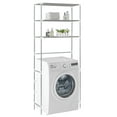 thumbnail image 6 of vidaXL Storage Rack Over Toilet Silver, 6 of 33