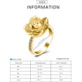 thumbnail image 2 of Cremation Ring for Ashes for Women Rose Flower Urn Rings Memorial Jewelry Human Pet Stainless Steel Ash Holder Loved Ones Funeral Keepsake Gift, 2 of 8
