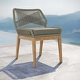 thumbnail image 3 of Modway Wellspring Outdoor Patio Teak Wood Dining Chair in Light Gray Greige, 3 of 7