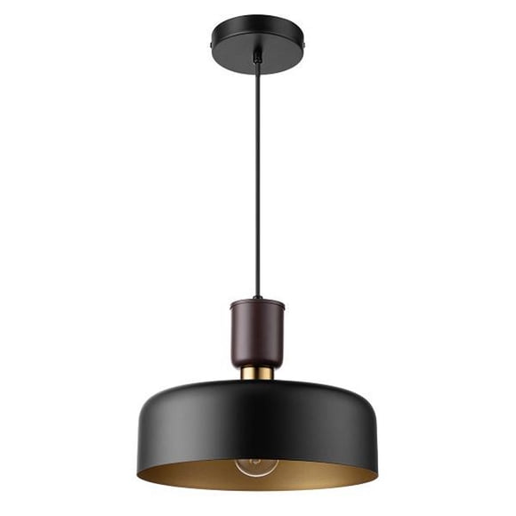 lámpara colgante 119x30.48 cm negra