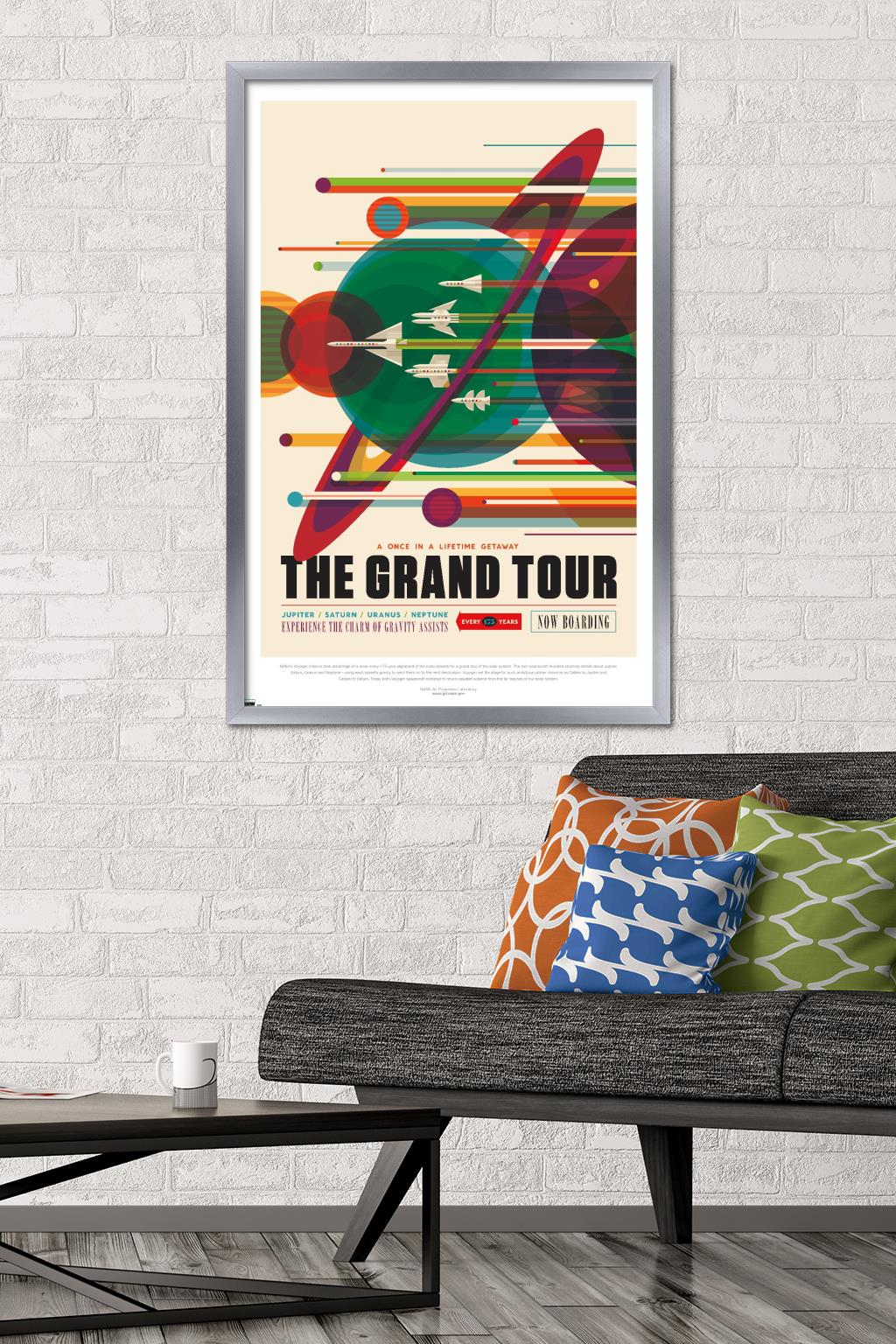 NASA - The Grand Tour Wall Poster, 22.375" x 34" Framed