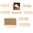 thumbnail image 3 of Paquete de 10 Titular de la imagen Tarjetas de madera Tarjetas de escritorio Tarjetas de visita Número de mesa Titulares de titulares de madera Decoraciones de madera natural Eigraketly HA012298-00, 3 of 7