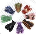 thumbnail image 3 of Estatua de ángel de la guarda de 1,5 pulgadas, amatista natural, cuarzo rosa, cristal curativo, figura tallada, decoración del hogar, artesanía de piedra, adorno para habitación, 3 of 5
