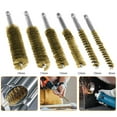 thumbnail image 4 of 6Pcs Brass Bore Brushes with 1/4 Inch Hex Shank, Effortless Access to Confined Areas for Automotive Machining Applications, 4 of 9