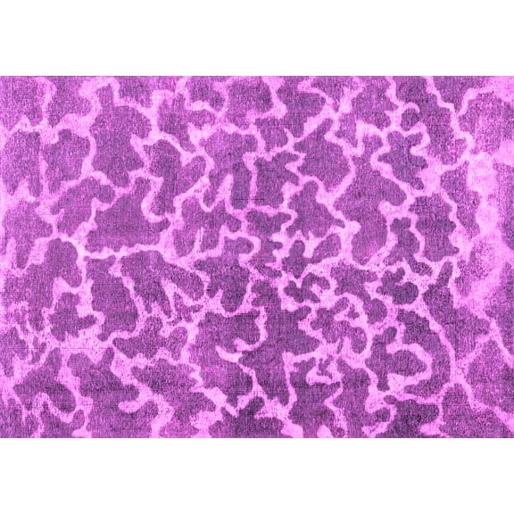 Ahgly Company Indoor Rectangle Abstract Pink Contemporary Area Rugs, 5' x 7'
