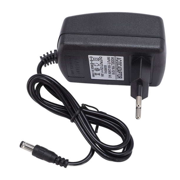 Adaptador De Corriente CA/ De 12 V, 1,5 A, Con Enchufe De 5,5 Mm X 2,5 Mm, Cable De 37 Pulgadas Para Pantalla LED, De Seguridad, Consola De Juegos