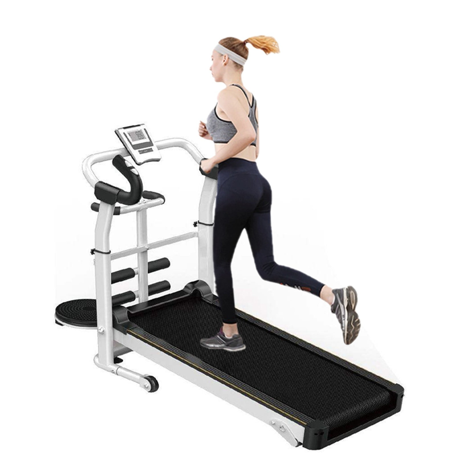 Details about   Mini Two-wheeled Mechanical Treadmill Foldable Walking Machine For Young Women 