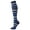 Navy, variant on Compression Socks for Women Best Support for Travel Circulation-Support Knee High Socks Striped Over Knee Thin Tights Long Stocking for Nurses Running Hiking Recovery