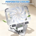 thumbnail image 2 of ASKITO Cooling Laptop Stand, 2-in-1 Phone/Laptop Stand for 10"-17'' Notebook, 360° Rotatable Height Adjustable & Foldable Protable, Silver, 2 of 7