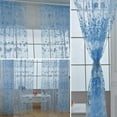 thumbnail image 2 of Yinrunx Floral Curtains Sheer Curtain Lace Curtains Bohemian Curtains Farmhouse Curtains for Living Room Yellow Curtains for Living Room Living Room Curtains for Windows Yellow Curtains for Bedroom, 2 of 10