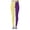 Dark Purple, variant on KDFJPTH Women's Two-Tone Color Block Leggings High Waist Lifting Yoga Pants Casual Workout Tights Dark Purple L