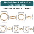 thumbnail image 2 of EIGTHTAIL 1000Pcs 304 Stainless Steel Split Rings Double Loops Jump Rings Stainless Steel Color 24 Gauge 5x1mm Inner Diameter  3.8mm Single Wire  0.5mm, 2 of 9