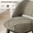 thumbnail image 6 of EOP 26'' Swivel Counter Height Bar Stools Set of 2, Modern Upholstered Bar Stools with Curved Back and Solid Wood Legs, Bar Chairs for Kitchen Island Home Bar, Camel, 6 of 11