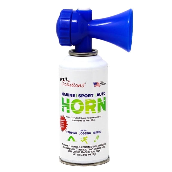 ETL Solutions 3.5oz Air Horn, Very Loud. Marine and Boating, Hiking, Camping, Aggressive Animals.