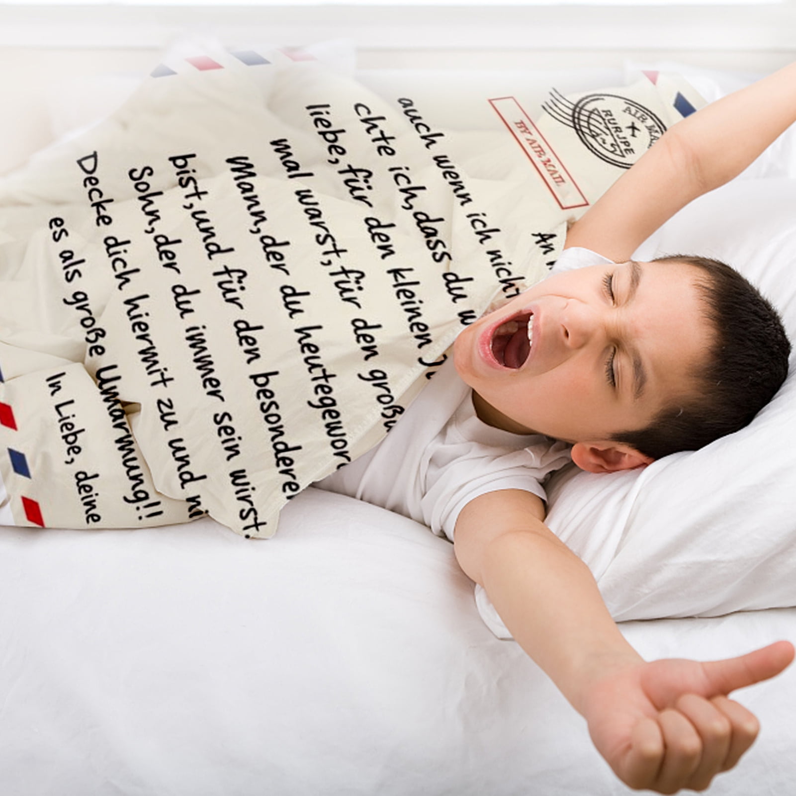 Personalized Custom To My Son Design Blanket Warm Flannel Best Gift For Son  From Mom Positive Energy,For Christmas Thanksgiving(150 * 120Cm) -  Walmart.com