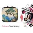 thumbnail image 6 of FORMRS Travel Makeup Bag Large Capacity Train Case Cosmetic Organizer with Adjustable Dividers, Large Pine Tree, 6 of 8