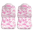 thumbnail image 5 of KAKALAD Pink cow print Universal Car Seat Covers Set Vehicle Front Seats Protector 2 Pcs, 5 of 9