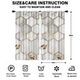 thumbnail image 2 of Blackout Kids Curtains,White Gray Gold Leaf Marble Pattern Childrens Insulated Curtains Set Of 2,Bedroom Essentials,Toddler Room Decor 42"x84", 2 of 5