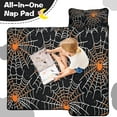 thumbnail image 4 of Halloween Spider Webs with Orange Spiders Toddler Nap Mats for Kids Preschool,50"x20" Sleeping Mat Bag or Kids,Toddler Sleeping Bag,Toddler Nap Mat or Daycare, 4 of 6