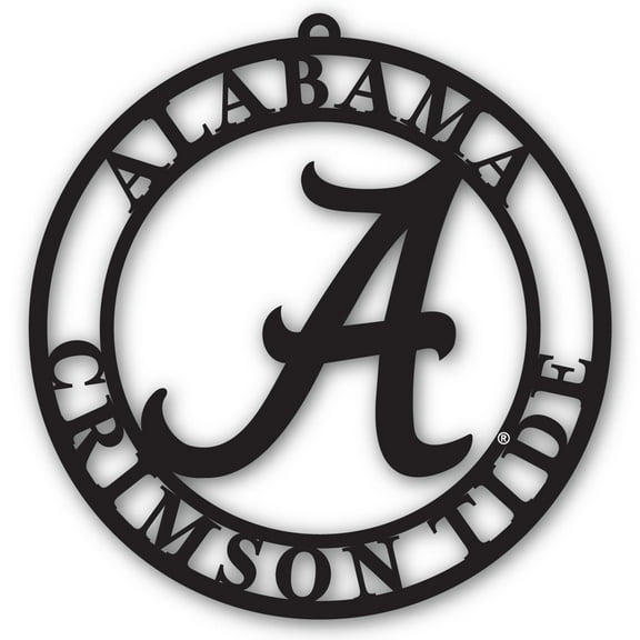 Black Alabama Crimson Tide 16'' Team Logo Cutout