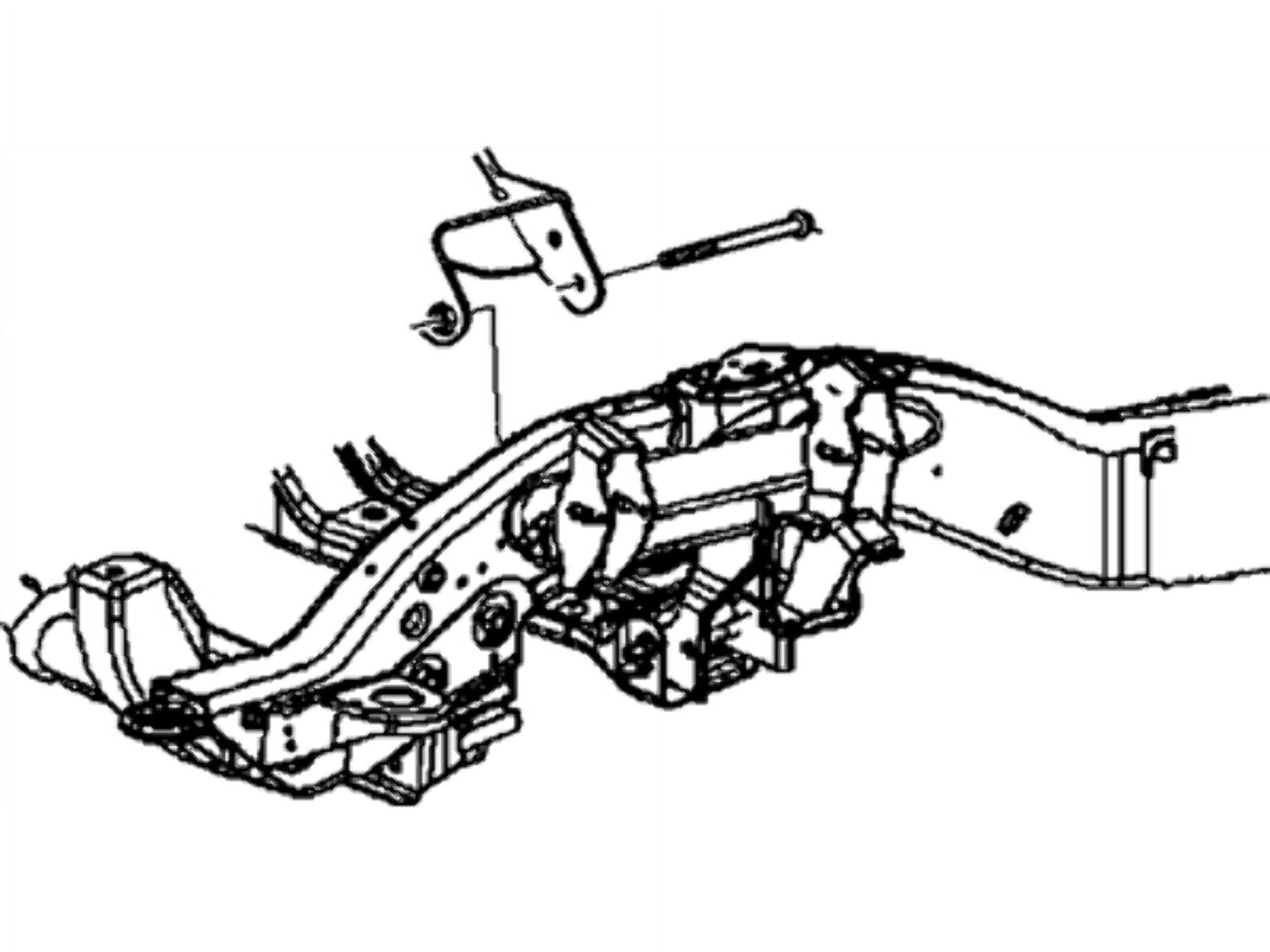 GM Genuine Parts Multi-Purpose Bolt #11517017 - GM OEM Engine Cradle ...