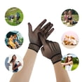 thumbnail image 4 of Unique Bargains 1 Pair Sunblock Mittens Hollow Fishing Net Sun Block Driving Gloves for Women Black, 4 of 5