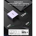 thumbnail image 3 of Cargador USB C LIXON 200W GaN IV Estación de carga rápida de 8 puertos, 3 of 6